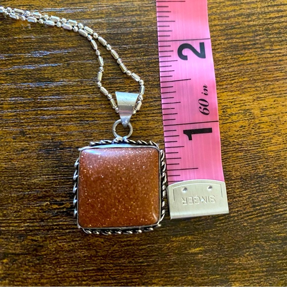 Goldstone Pendant Necklace - Picture 4 of 4